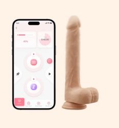 Honey Play Box Luis App Controlled Realistic Thrusting Dildo 8.5 in