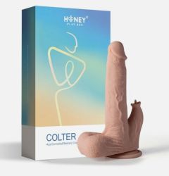 Honey Play Box Colter App Controlled Realistic Thrusting Dildo with Clit Licker