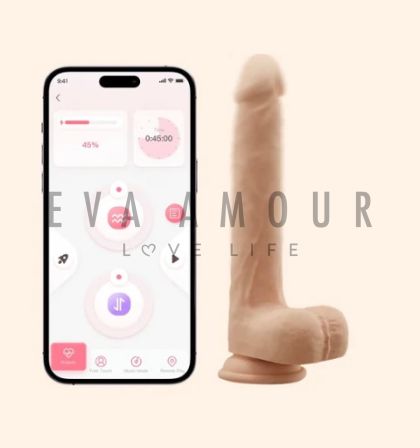 Luis App Controlled Realistic Thrusting Dildo 8.5"