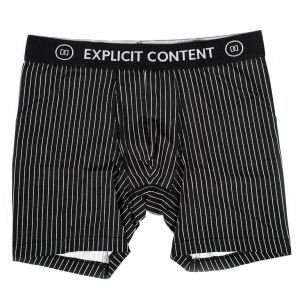 Dani Daniels "Explicit Content" Mens Boxer Shorts Pinstripe