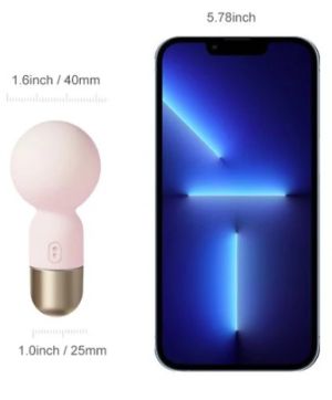 Pokewan - Pocket Mini Vibrating Wand Massager Pale Pink