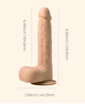 Luis App Controlled Realistic Thrusting Dildo 8.5"