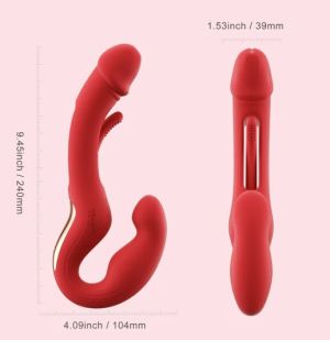 HARMONY DUO App-Controlled Strapless Strap-on Blue