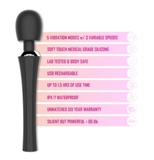The Joystick: Precision-Controlled Pleasure Wand for Intense Sensations - Black