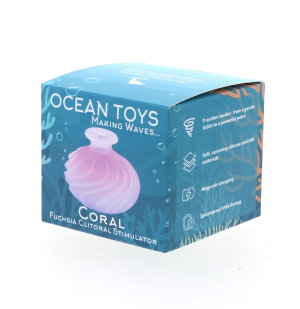 Ocean Toys Coral Clitoral Stimulator - Fuchsia