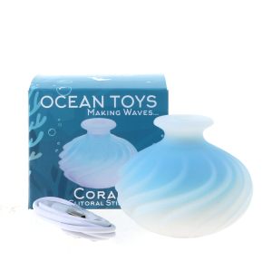 Ocean Toys Coral Clitoral Stimulator - Aqua
